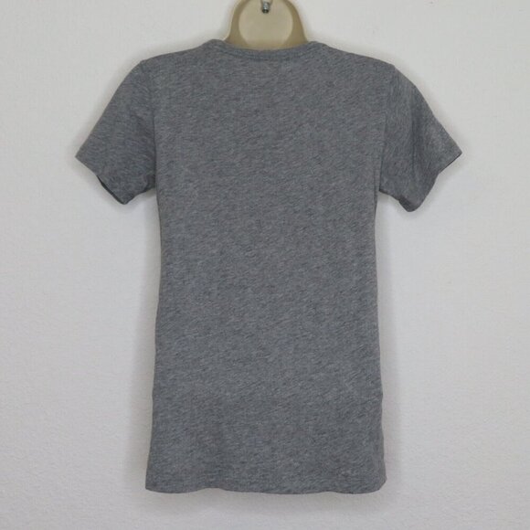 J Crew Mercantile Feather Weather Friends XS Grey Short Sleeve Tee Shirt Top - Picture 4 of 8